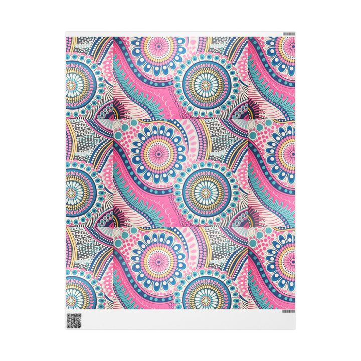 Vibrant Bohemian Wrapping Paper, Colorful Gift Wrap, Party Supplies, Eco-Friendly Wrapping, Unique Gift Presentation