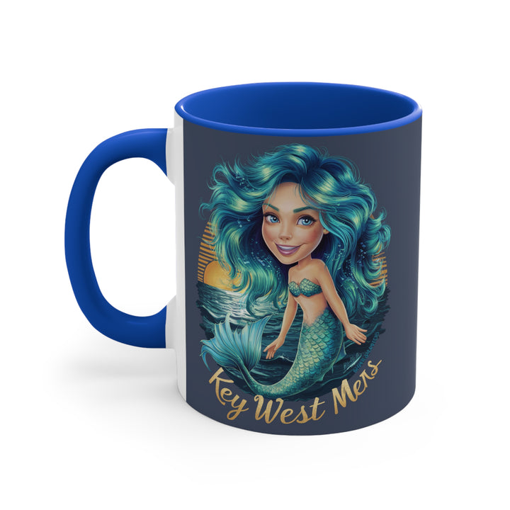 11oz Accent Mug - Beautiful Key West Mermaids