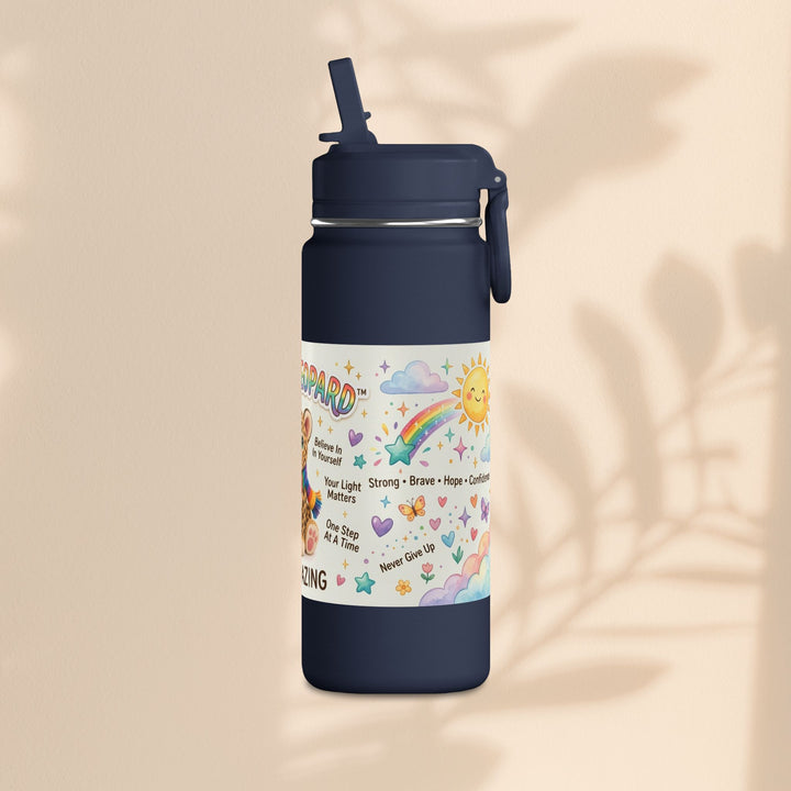 Lucky Leopard Kids Water Bottle | Brave Buddies™