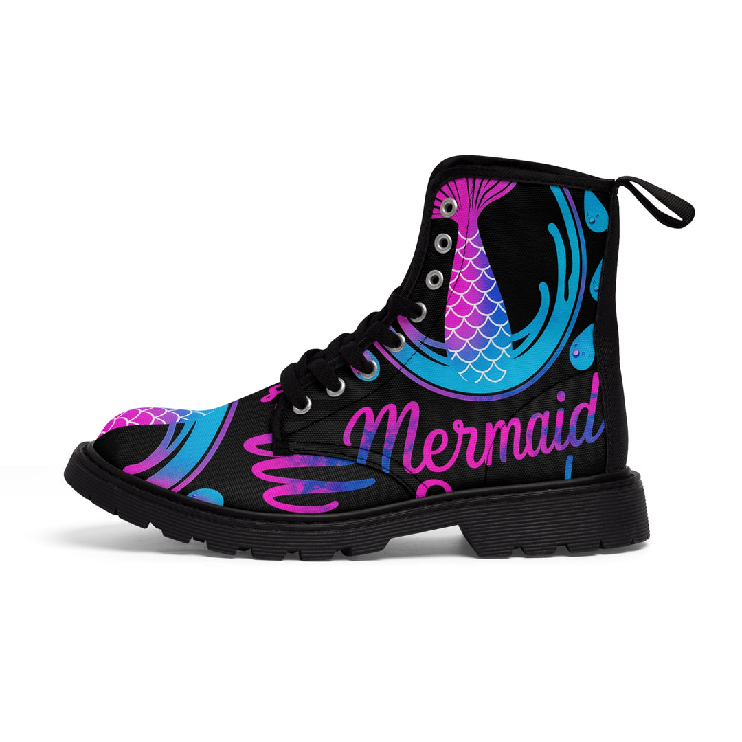 Women's Canvas Boots - Mermaid Boots