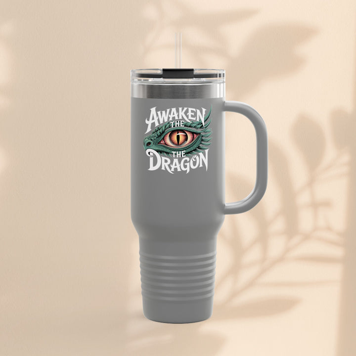 Dragon Insulated Travel Mug | 40oz | Awaken The Dragon | Perfect for Coffee Lovers, Eco-Friendly Designs