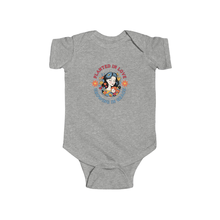 Infant Fine Jersey Bodysuit - Planted in Love, Growing In Grace