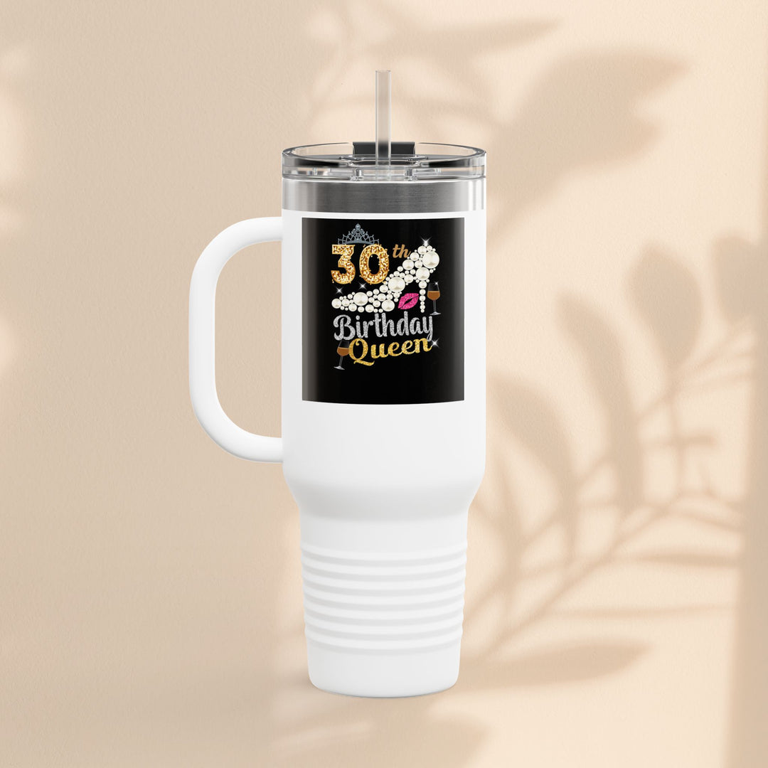 30th Birthday Queen Insulated Travel Mug | 40oz Tumbler for Celebrations, Gifts, and Parties | Stylish Drinkware for Her | Birthday [...]