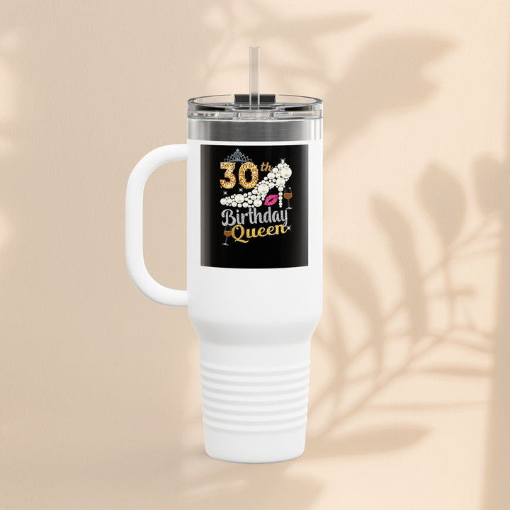 30th Birthday Queen Insulated Travel Mug | 40oz Tumbler for Celebrations, Gifts, and Parties | Stylish Drinkware for Her | Birthday [...]