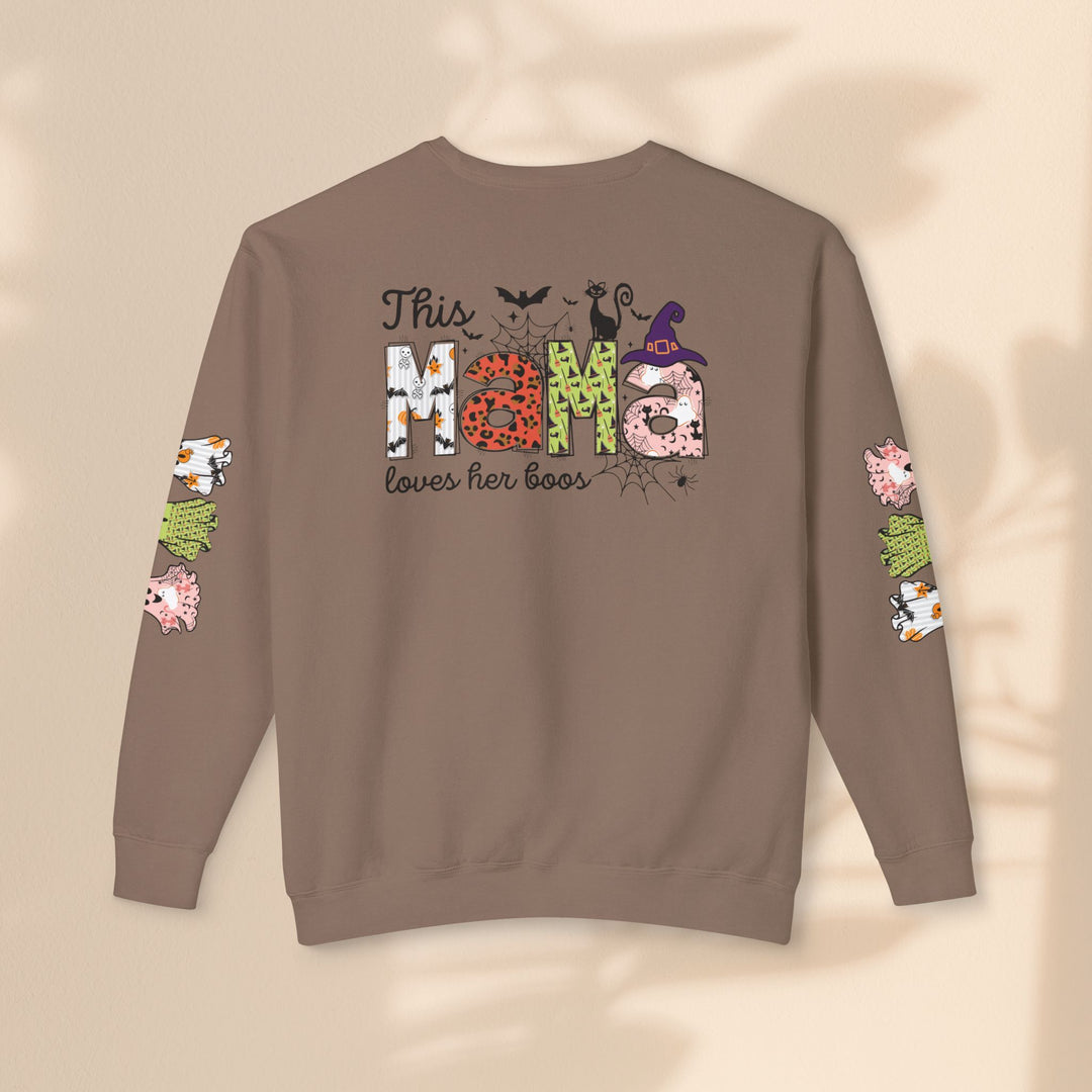 Unisex Lightweight Crewneck Sweatshirt - This Mama Loves Her Boos