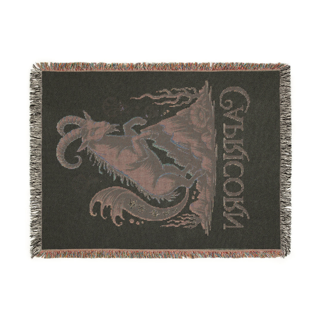 Capricorn Woven Blanket – Cozy Zodiac Throw, Astrology Home Décor & Unique Gift Idea