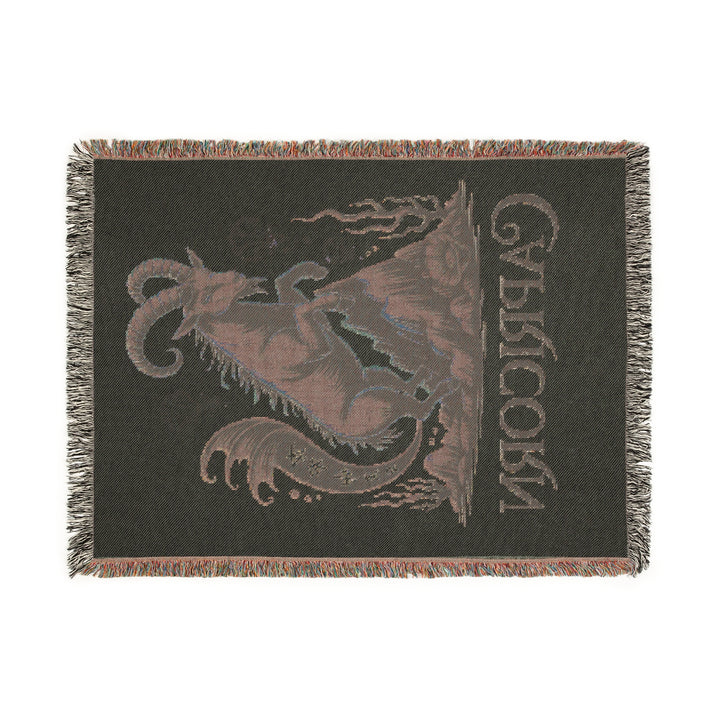 Capricorn Woven Blanket – Cozy Zodiac Throw, Astrology Home Décor & Unique Gift Idea