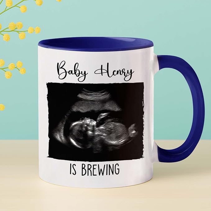 Personalized “Promoted to Dad” Pregnancy Announcement Mug