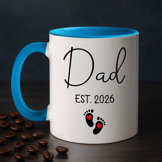 Personalized “Promoted to Dad” Pregnancy Announcement Mug