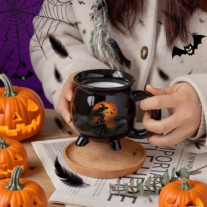 Personalized Witch’s Brew Cauldron Halloween Mug