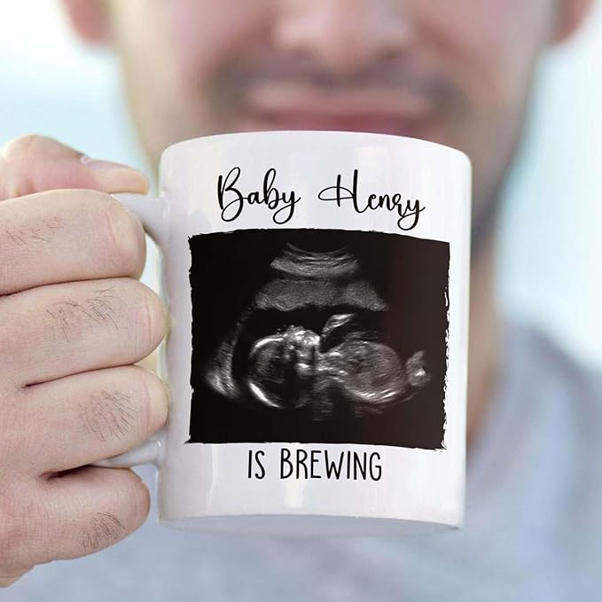 Personalized “Promoted to Dad” Pregnancy Announcement Mug