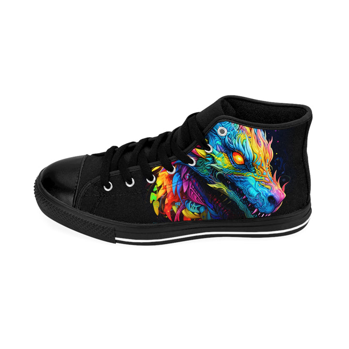 Men's Classic Sneakers - Neon Dragon