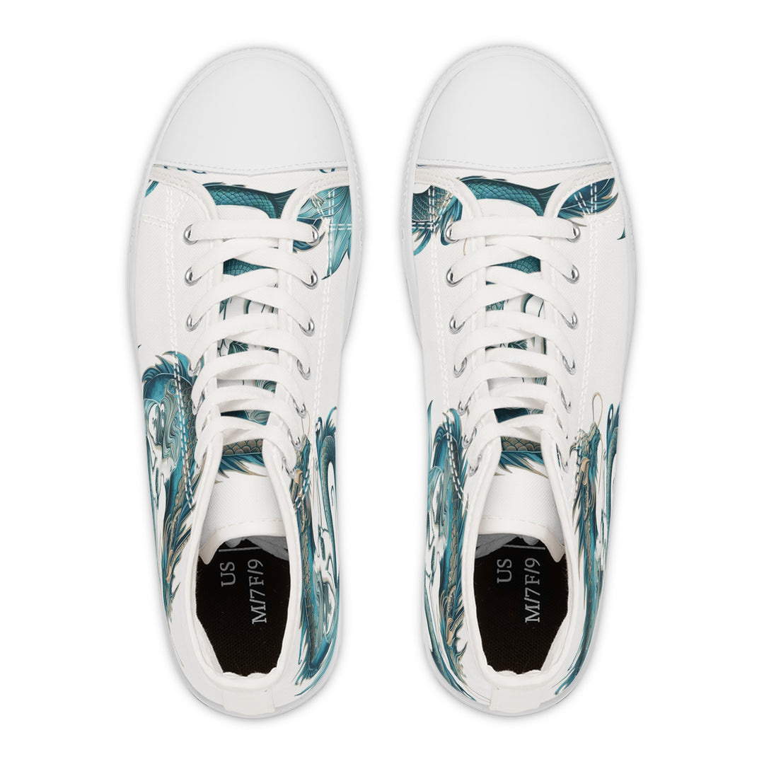 Women's High Top Sneakers - Sea Dragon Dreams