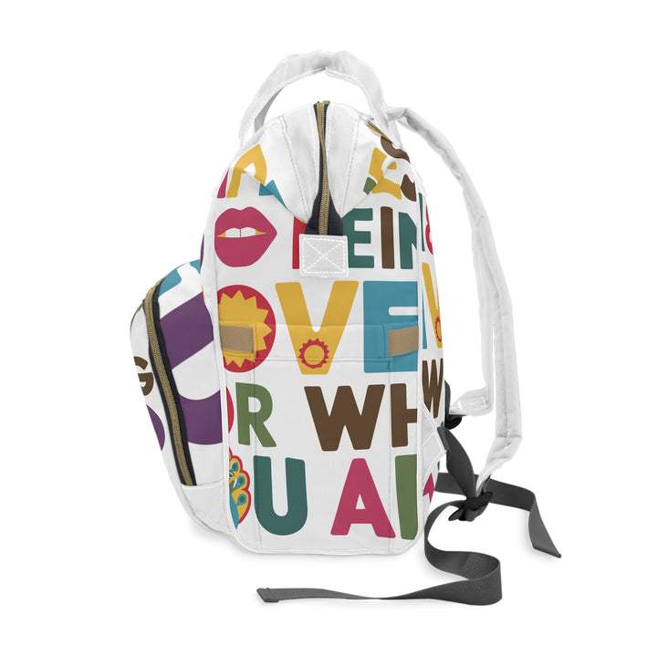 Multifunctional Diaper Backpack - Happiness is being Loved for Who You Are