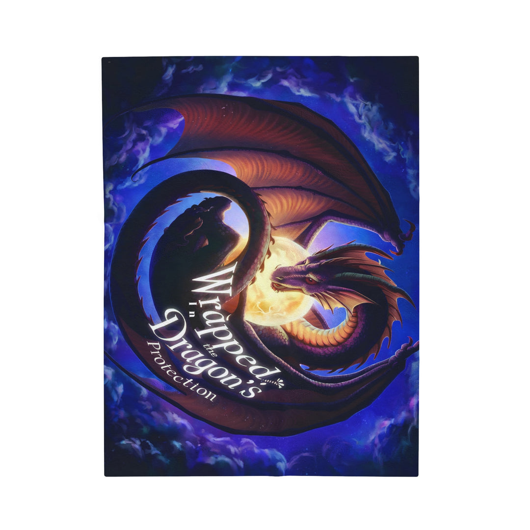 Wrapped Dragon's Protection Velveteen Plush Blanket