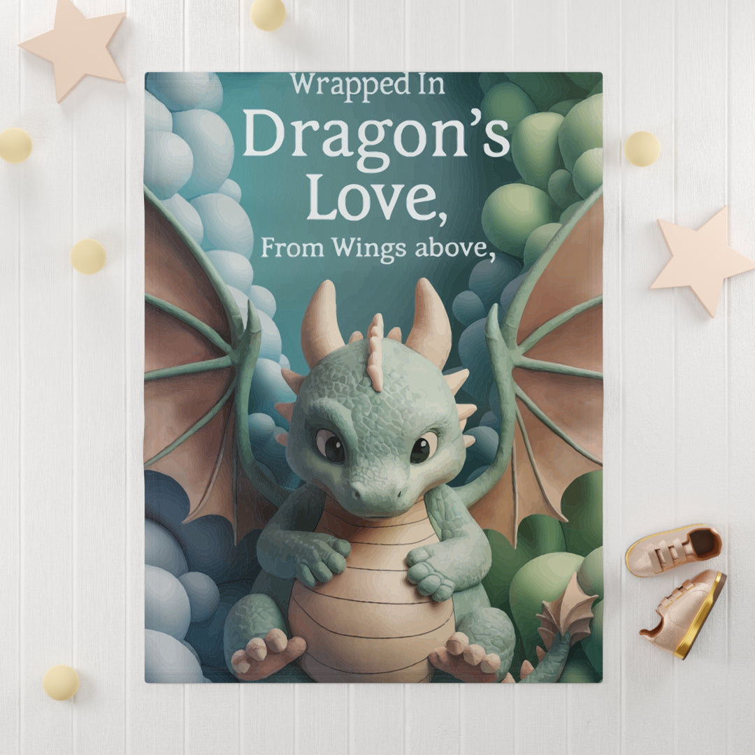 Dragon Love Soft Fleece Baby Blanket