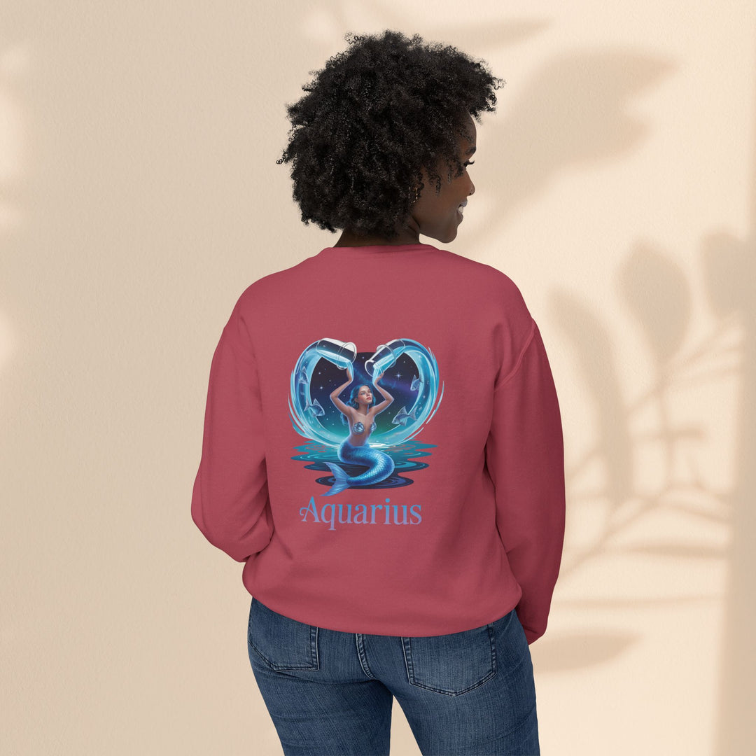 Aquarius Unisex Crewneck Sweatshirt, Zodiac Gifts, Astrology Apparel, Horoscope Sweatshirt, Birthday Gifts