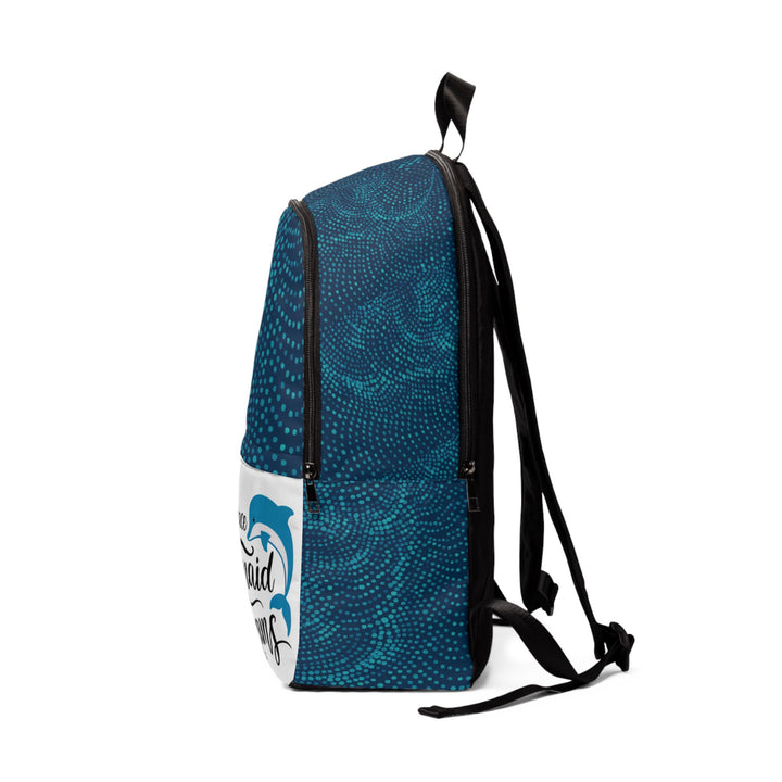 Unisex Fabric Backpack - Embrace Mermaid Dreams