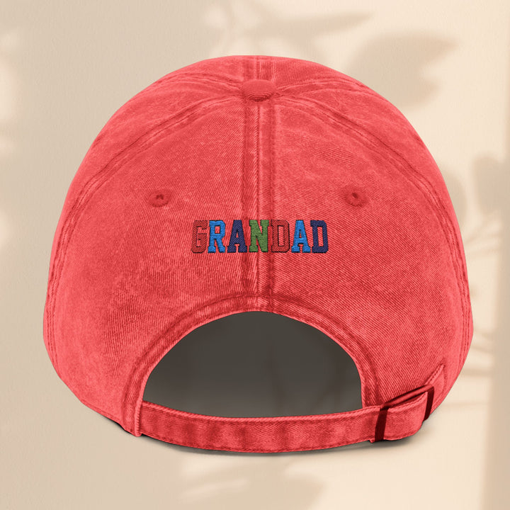Vintage Embroidered Cap for Grandad - The Man, The Myth, The Legend
