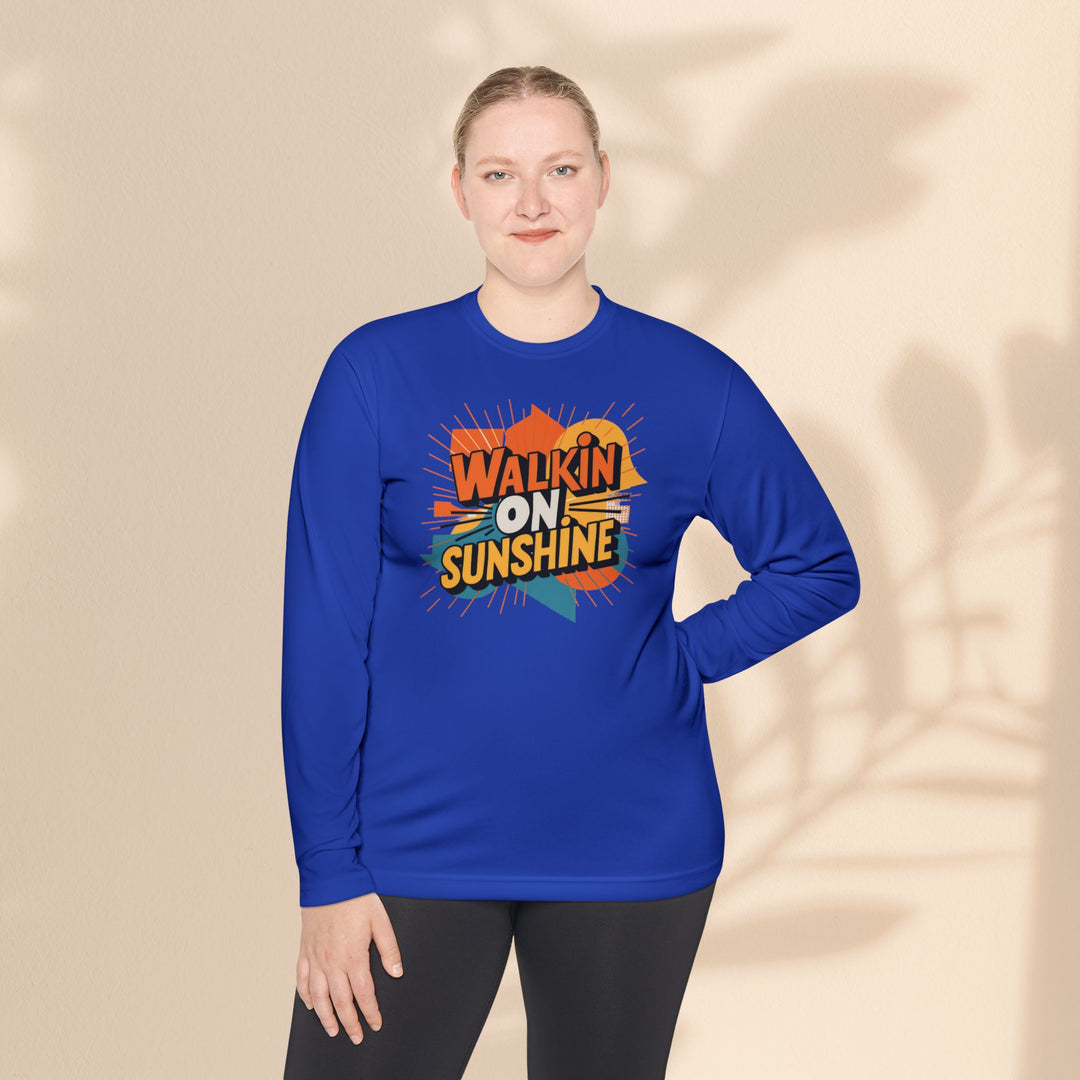 Unisex Lightweight Long Sleeve Tee - Walking On Sunshine