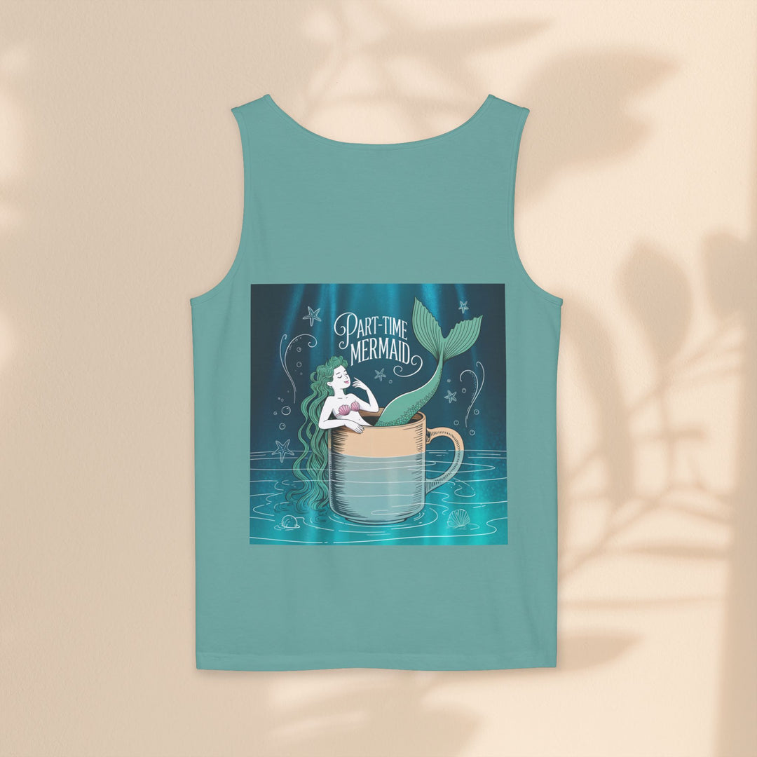 Part-Time Mermaid Unisex Tank Top, Casual Summer Tee, Cute Beachwear, Gift for Ocean Lovers, Quirky Mermaid Apparel