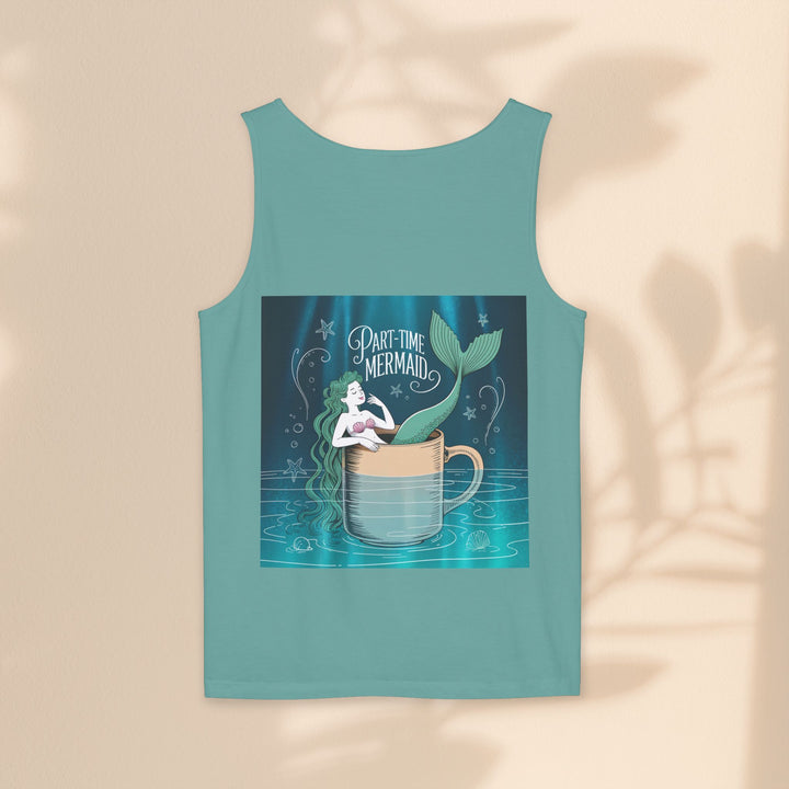 Part-Time Mermaid Unisex Tank Top, Casual Summer Tee, Cute Beachwear, Gift for Ocean Lovers, Quirky Mermaid Apparel