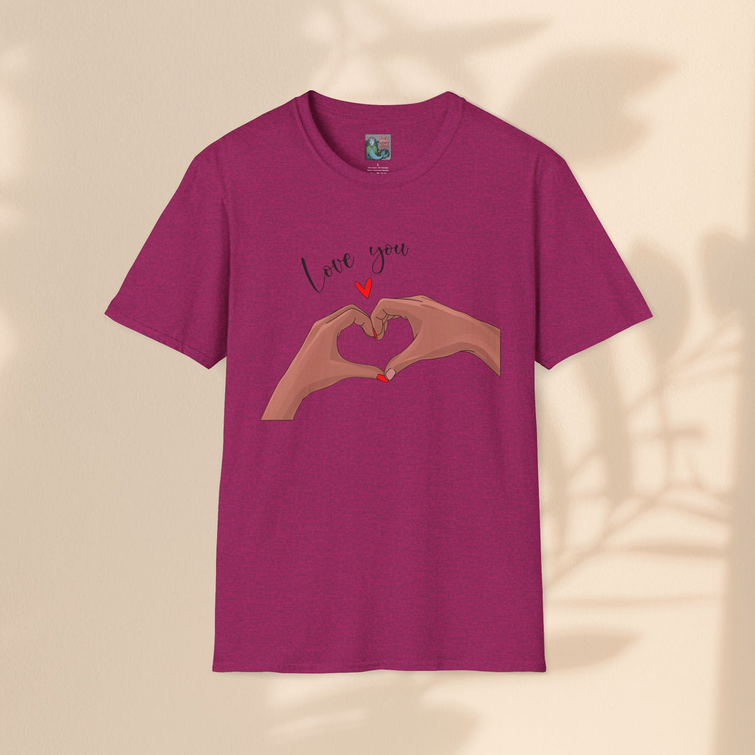 Unisex Softstyle T-Shirt - Love You Heart