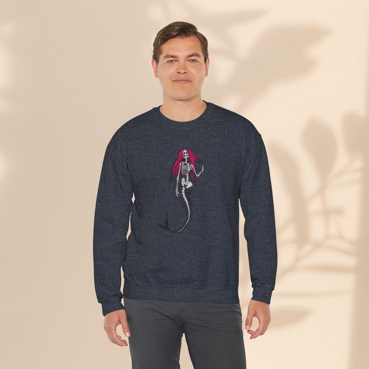 Unisex Heavy Blend™ Crewneck Sweatshirt - Halloween Mermaid Bones