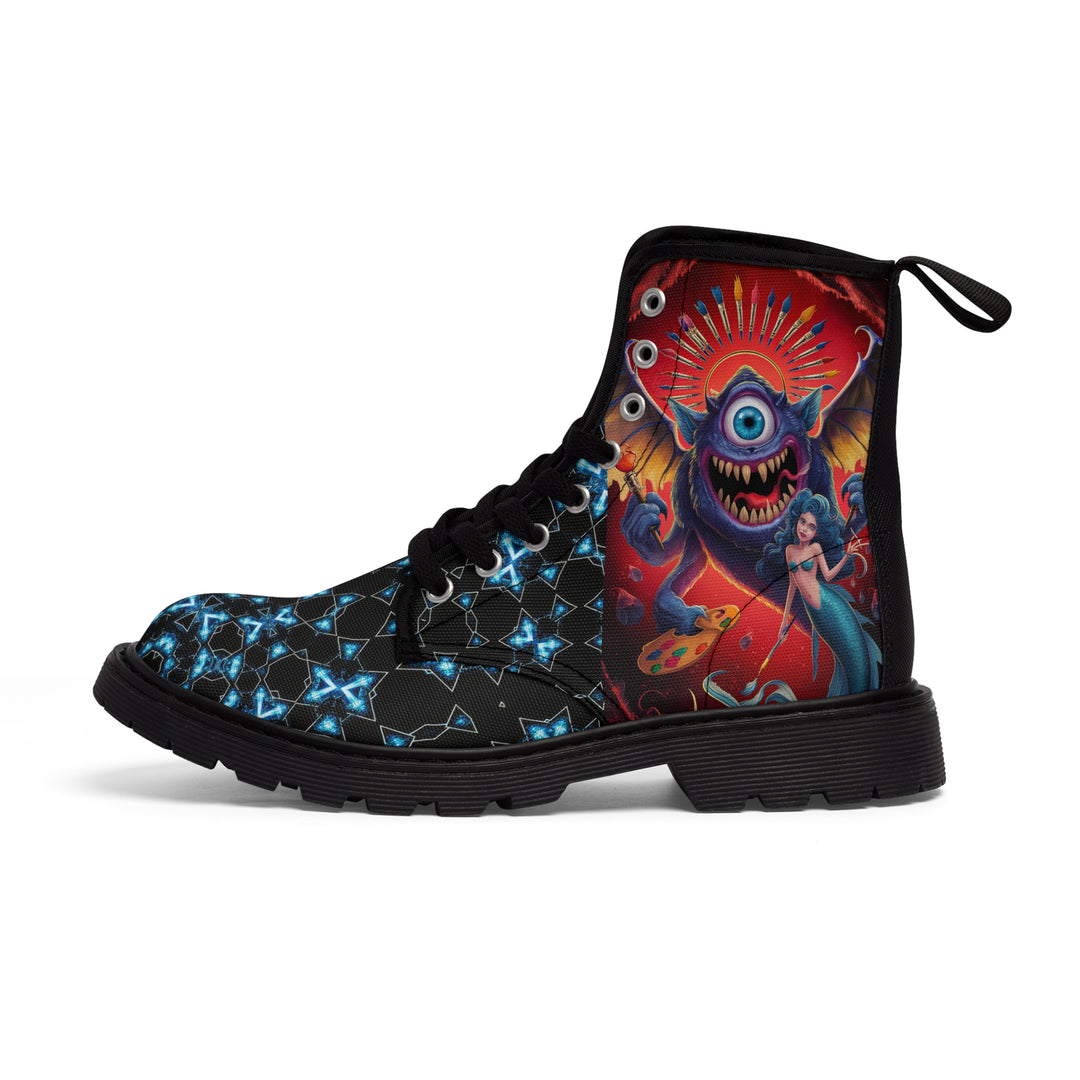 Men's Canvas Boots - Crazy Mermaids