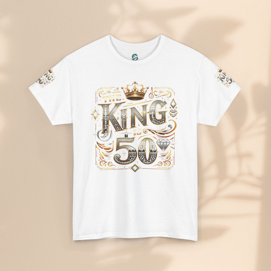 Royal 50th Birthday Tee, Vintage King Shirt, Men’s Birthday Gift, Celebrate 50 Years, Custom Graphic T-Shirt, Fun Party Top