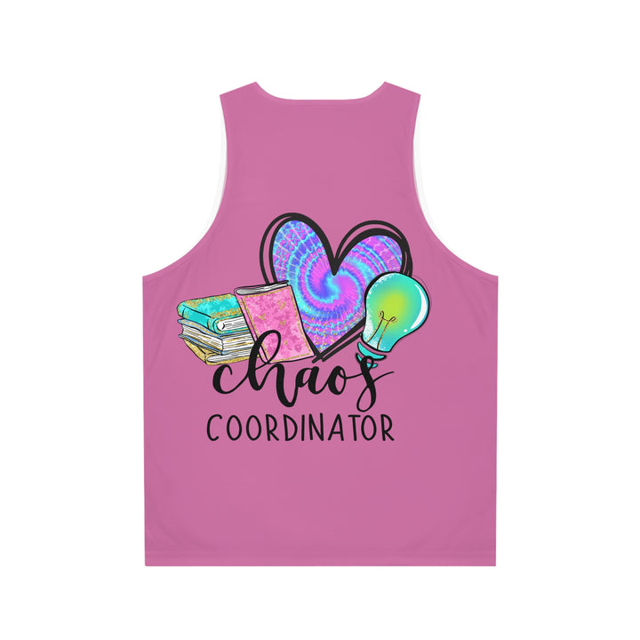 Chaos Coordinator Unisex Tank Top - Fun and Colorful Teacher Gift