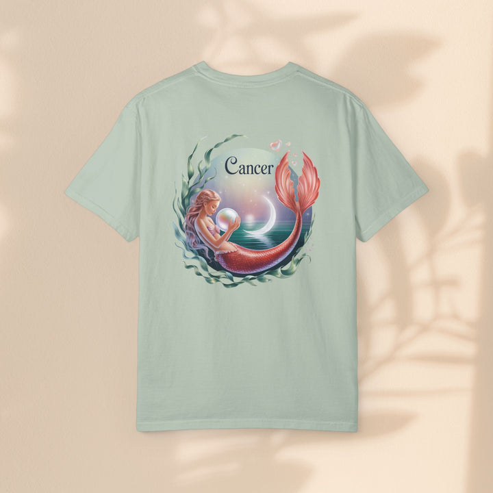 Cancer Zodiac Mermaid T-shirt, Astrology Tee, Astrological Sign Shirt, Gift for Cancer, Horoscope T-shirt, Cute Zodiac Apparel