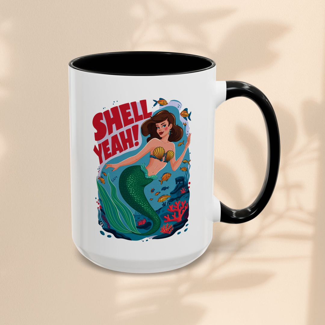 Accent Coffee Mug (11, 15oz) - Shell Yeah