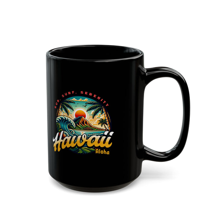 Black Mug (11oz, 15oz) - Hawaii Paradise