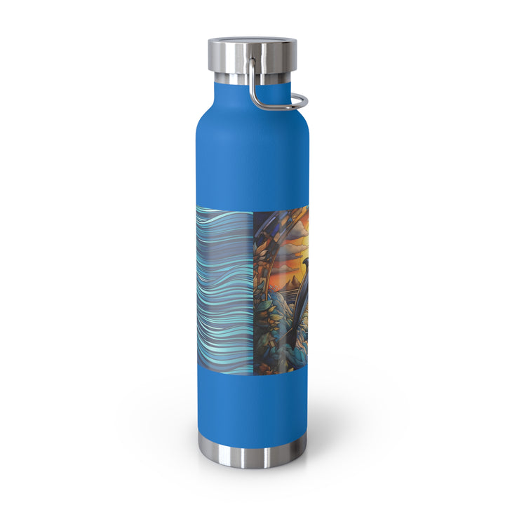 Copper Vacuum Insulated Bottle, 22oz - Dolphin Love