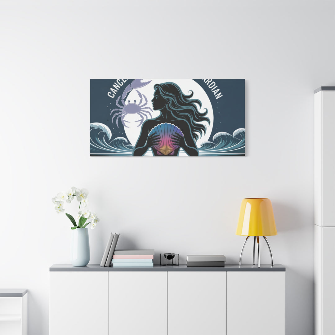 Zodiac Cancer Matte Stretched Canvas Wall Art