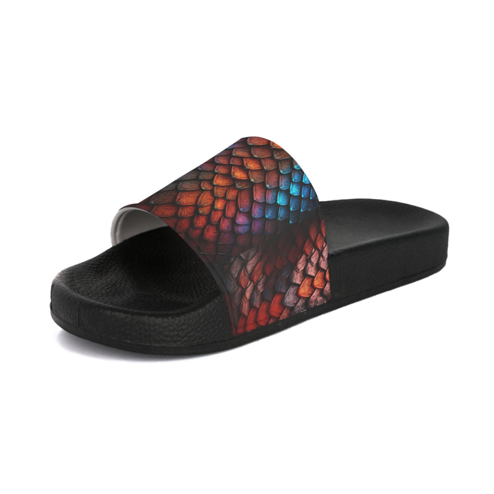 Women's Slide Sandals - Dragon Scales