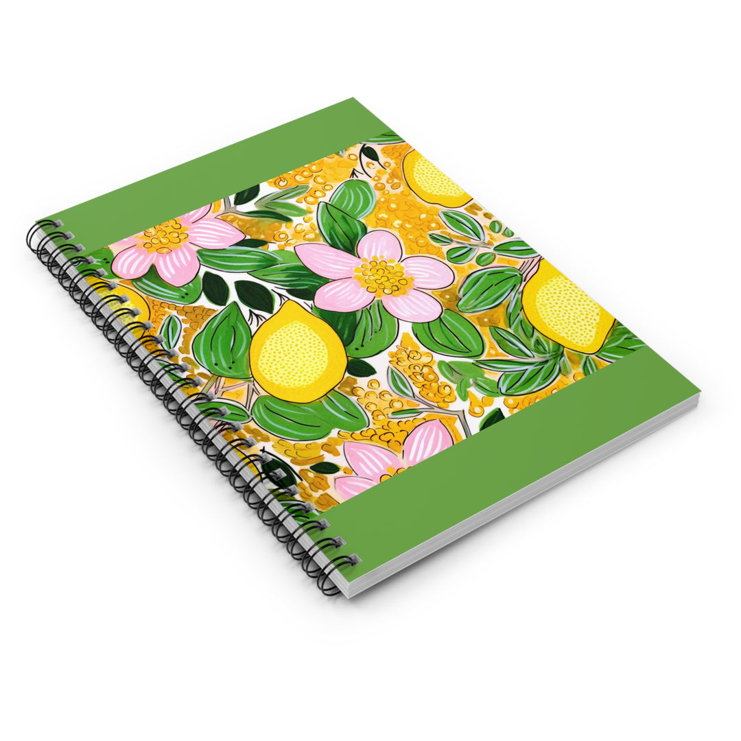 Spiral Notebook - Ruled Line - Florida Lemons