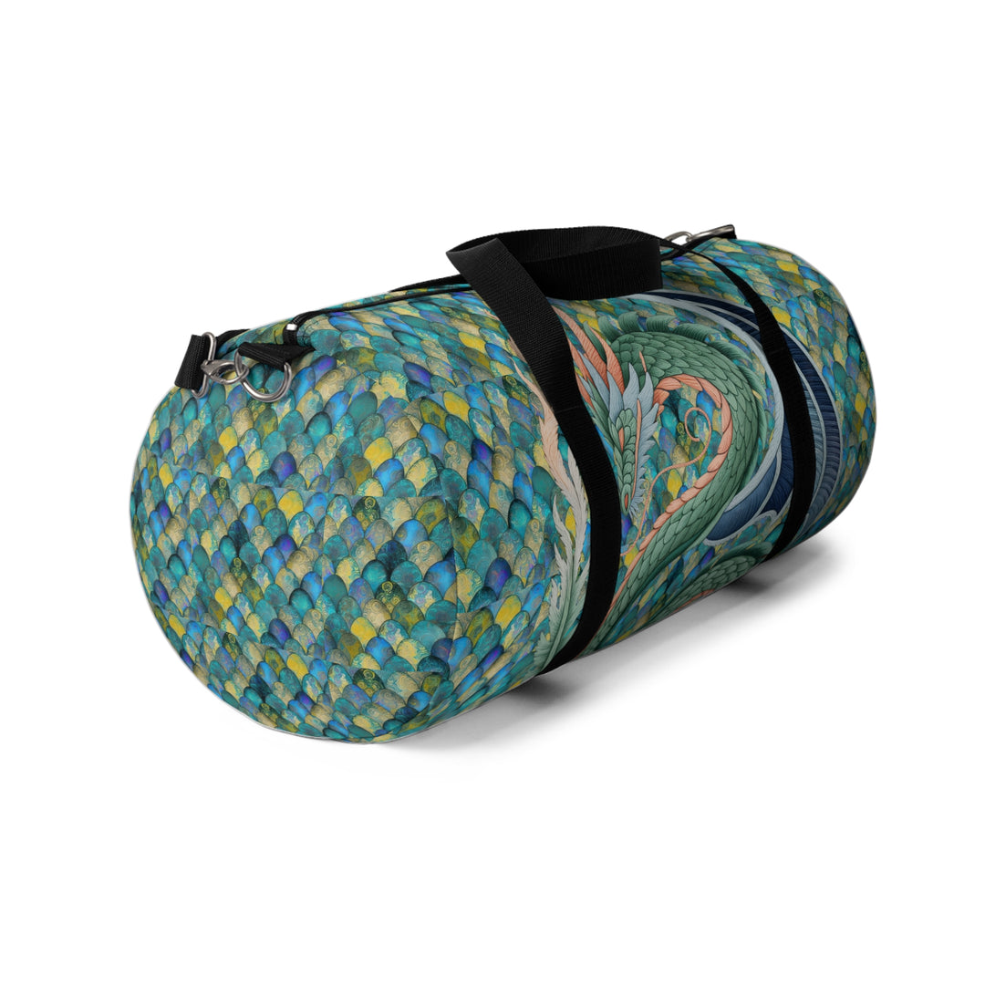 Dragon Design Mermaid Scale Duffel Bag – Travel, Gym, Sports & Weekend Tote Gift