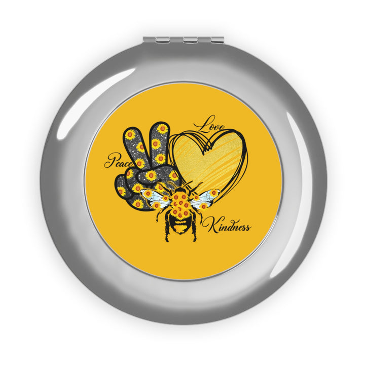 Compact Travel Mirror - Love, Peace, Kindness