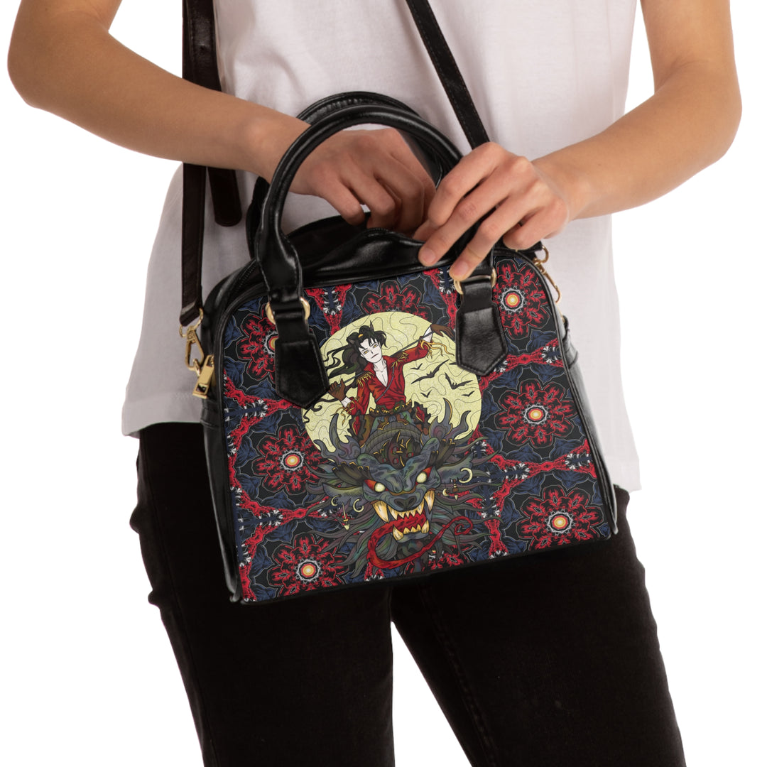 Dragon Rider Shoulder Handbag