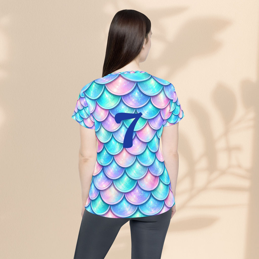 Mermaid Scale Women's Sports Jersey — xs 7