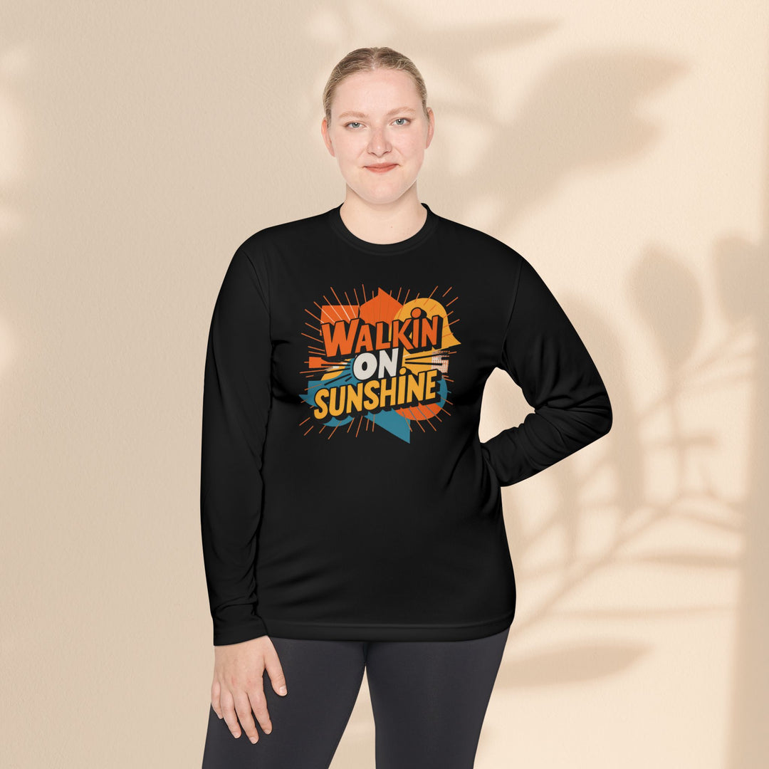 Unisex Lightweight Long Sleeve Tee - Walking On Sunshine