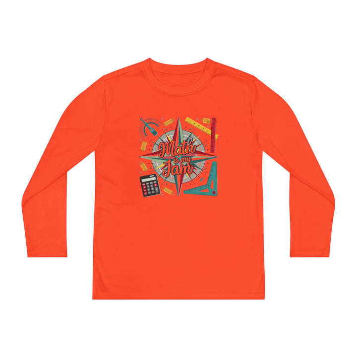 Youth Long Sleeve Competitor Tee - Math Is My Jam