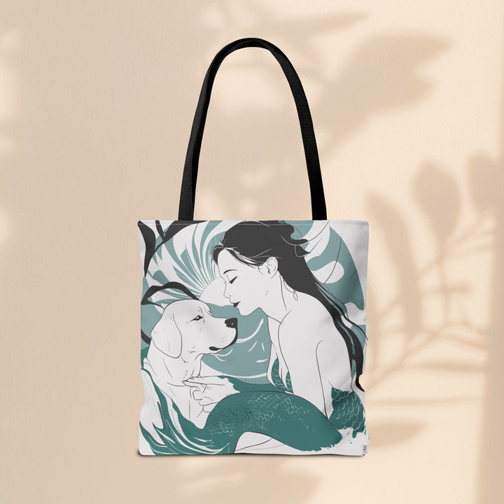 Tote Bag  - Japanese Mermaid with Dog