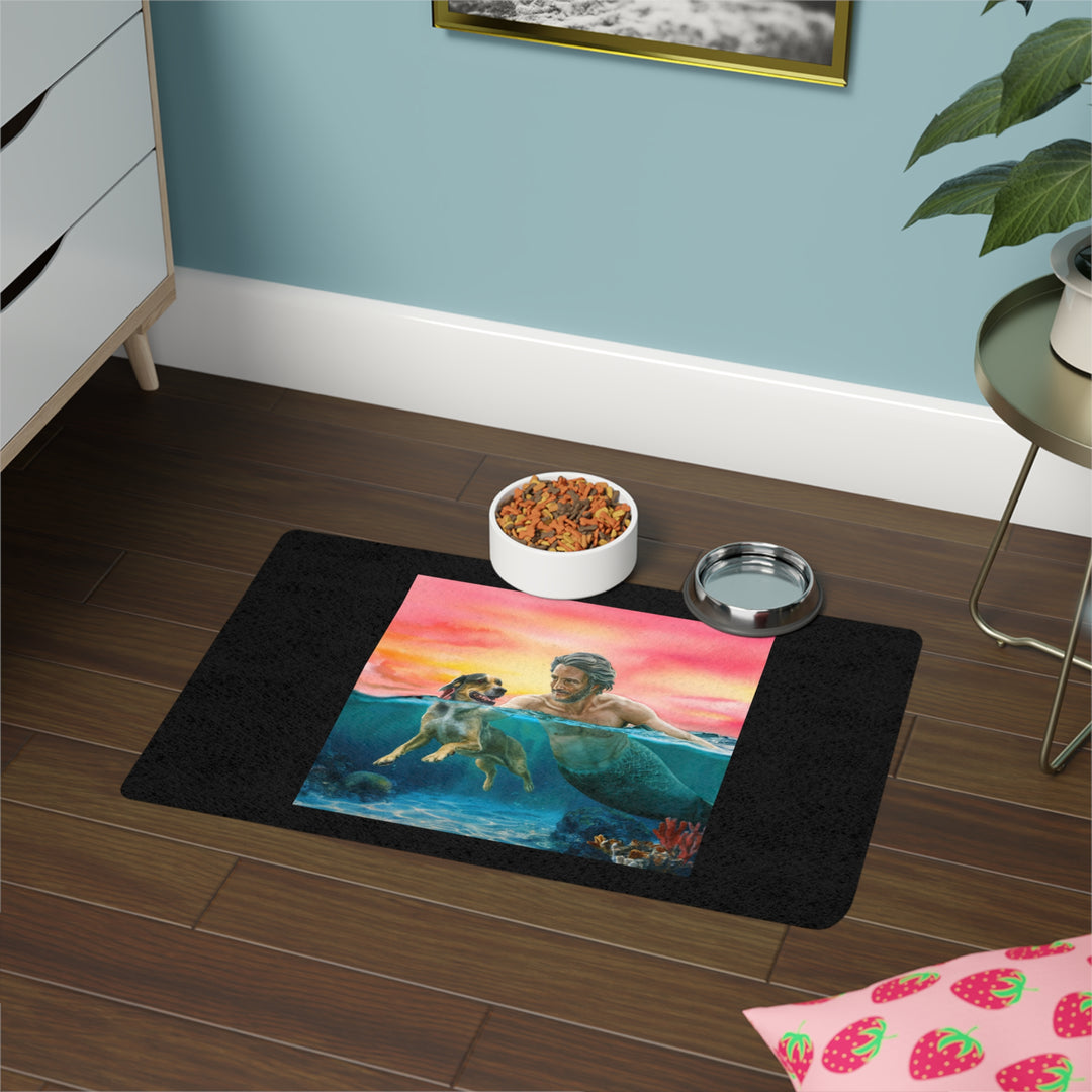 Pet Food Mat (12x18) - Merman's Dog