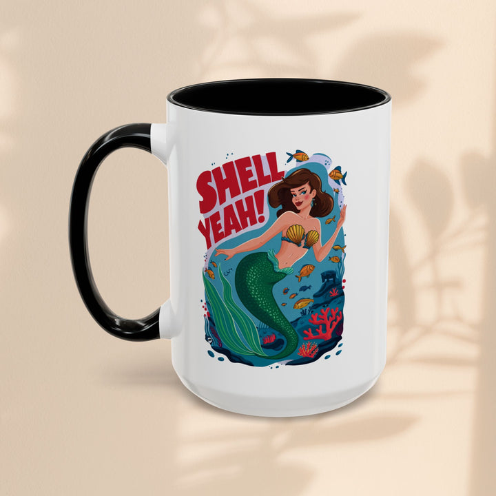 Accent Coffee Mug (11, 15oz) - Shell Yeah