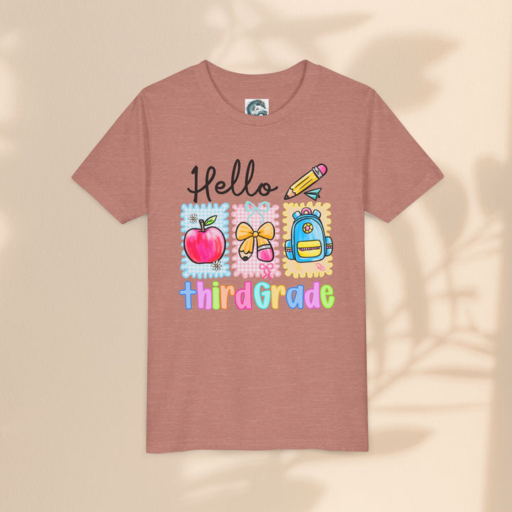 Colorful Third Grade Youth Tee, Back to School Shirt, Kids Graphic T-Shirt, 3rd Grade Celebration Apparel, Cute School Outfit, Fun [...]