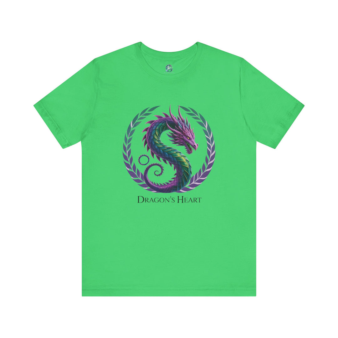Mythical Dragon's Heart Unisex Tee, Fantasy Shirt, Gift for Gamers, Unique Dragon Design, Casual Wear, Dragon Lover's Apparel