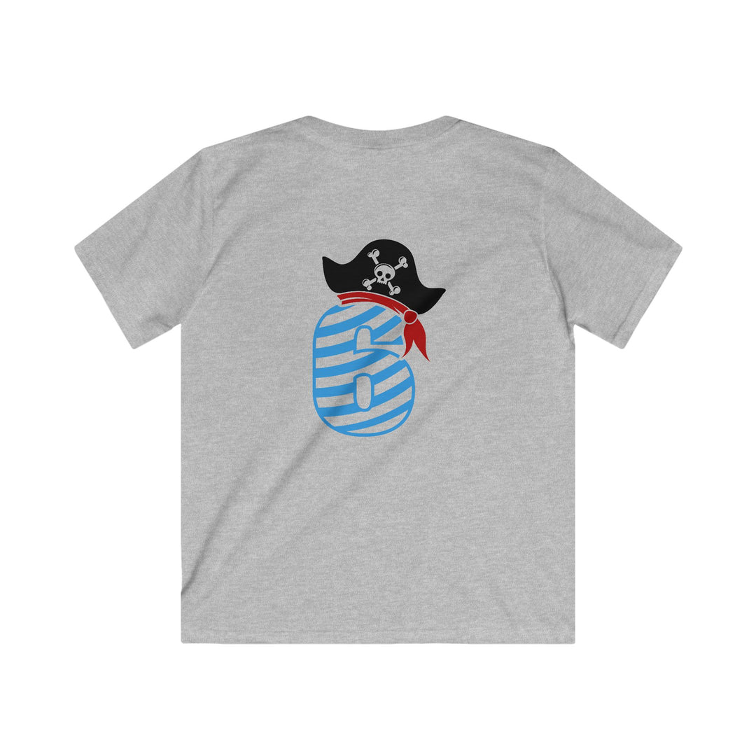 6 year old Pirate-Themed Kids Tee, Fun Birthday Gift, Adventurous Pirate Outfit